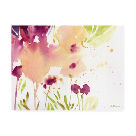 Trademark Fine Art Sheila Golden 'Maroon' Canvas Art, 35x47 IC00723-C3547GG